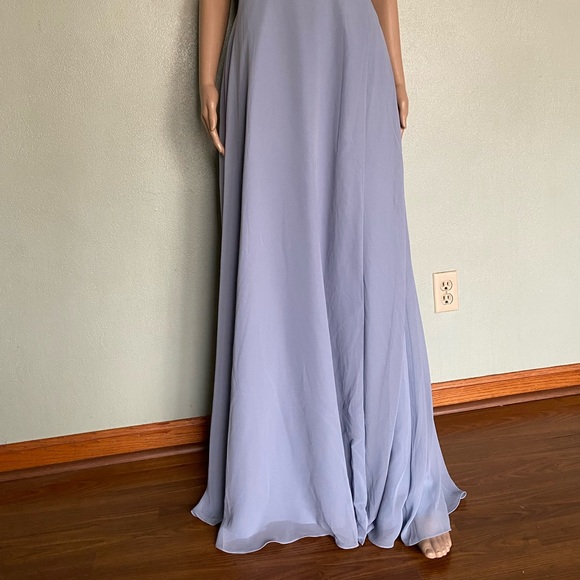 NWT Azazie Avelina bridesmaid dress, dusty blue - Picture 4 of 8